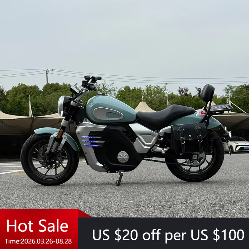 دراجة نارية كهربائية ريترو بري - مراجعة 72V 5000W Electric Motorcycle وسعره