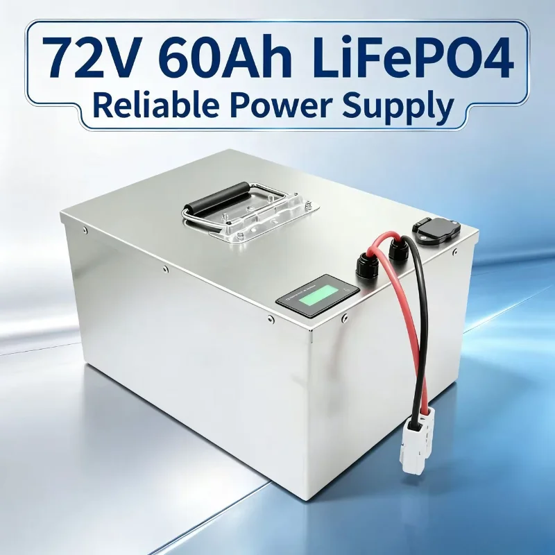 بطارية ليثيوم فوسفات الحديد (L - مراجعة 72V 60Ah Lifepo4 Battery Pack وسعره