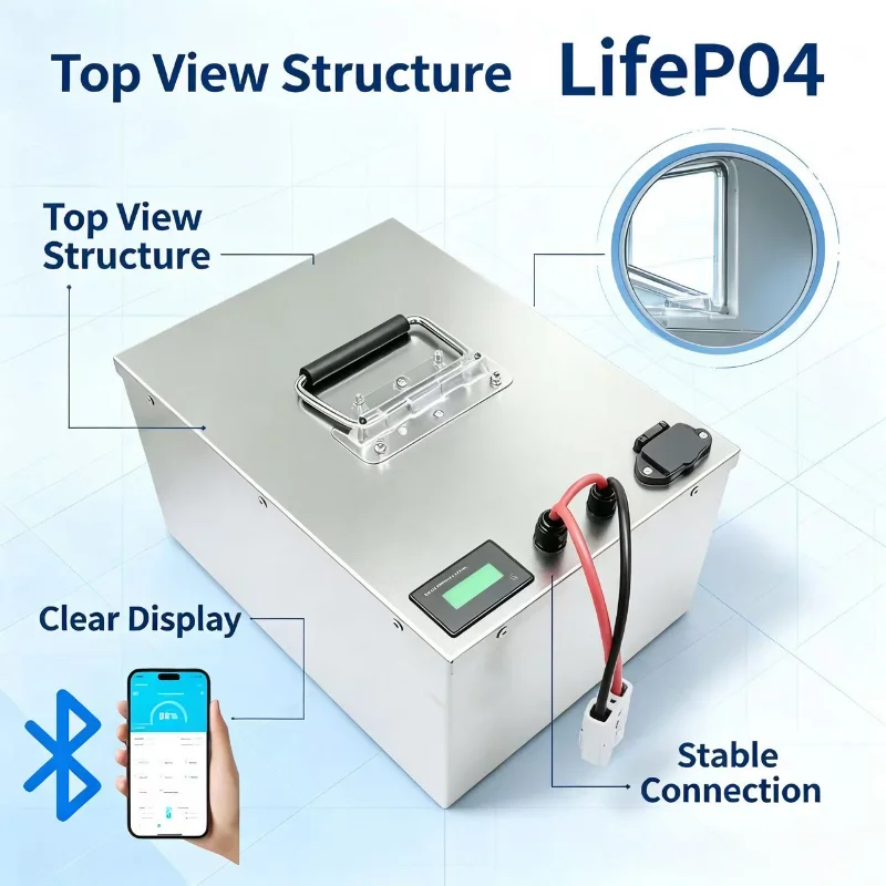 بطارية ليثيوم فوسفات الحديد (L - مراجعة 72V 60Ah Lifepo4 Battery Pack وسعره