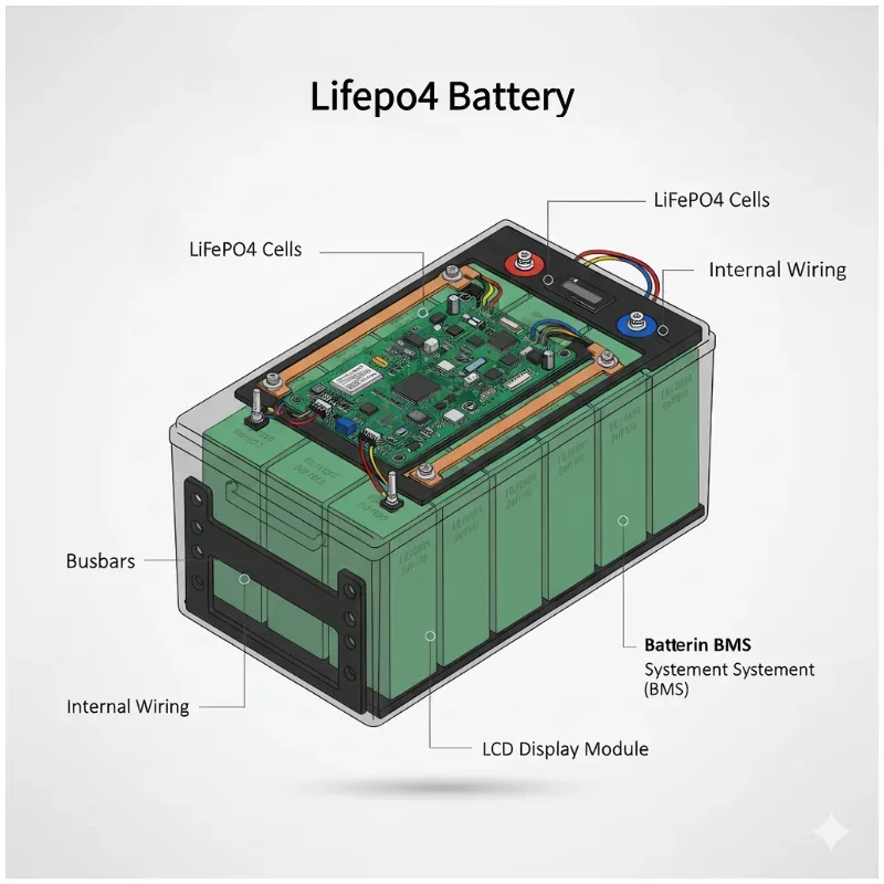 حزمة بطارية LiFePO4 48 فولت 50 - مراجعة 72V 60Ah Lifepo4 Battery Pack وسعره