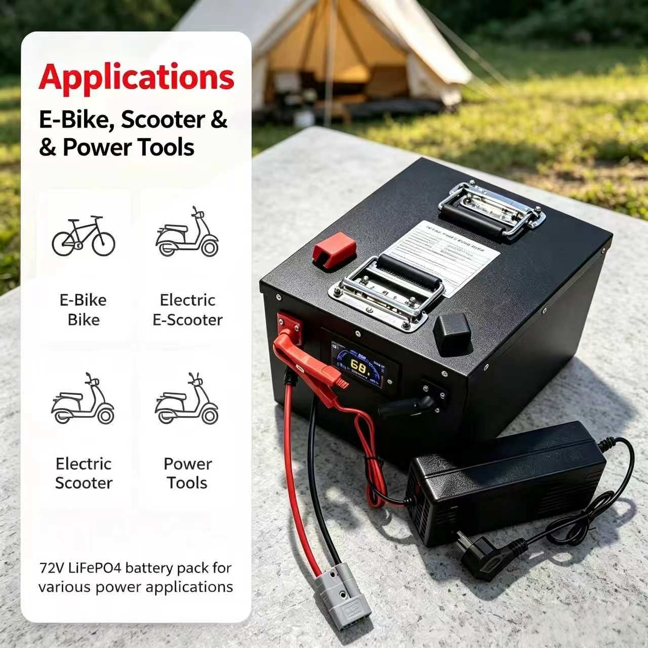 حزمة بطارية ليثيوم قابلة لإعاد - مراجعة 72V 60Ah Lifepo4 Battery Pack وسعره